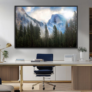 Half Dome Yosemite Calinia Wall Art Canvas Print El Capitan