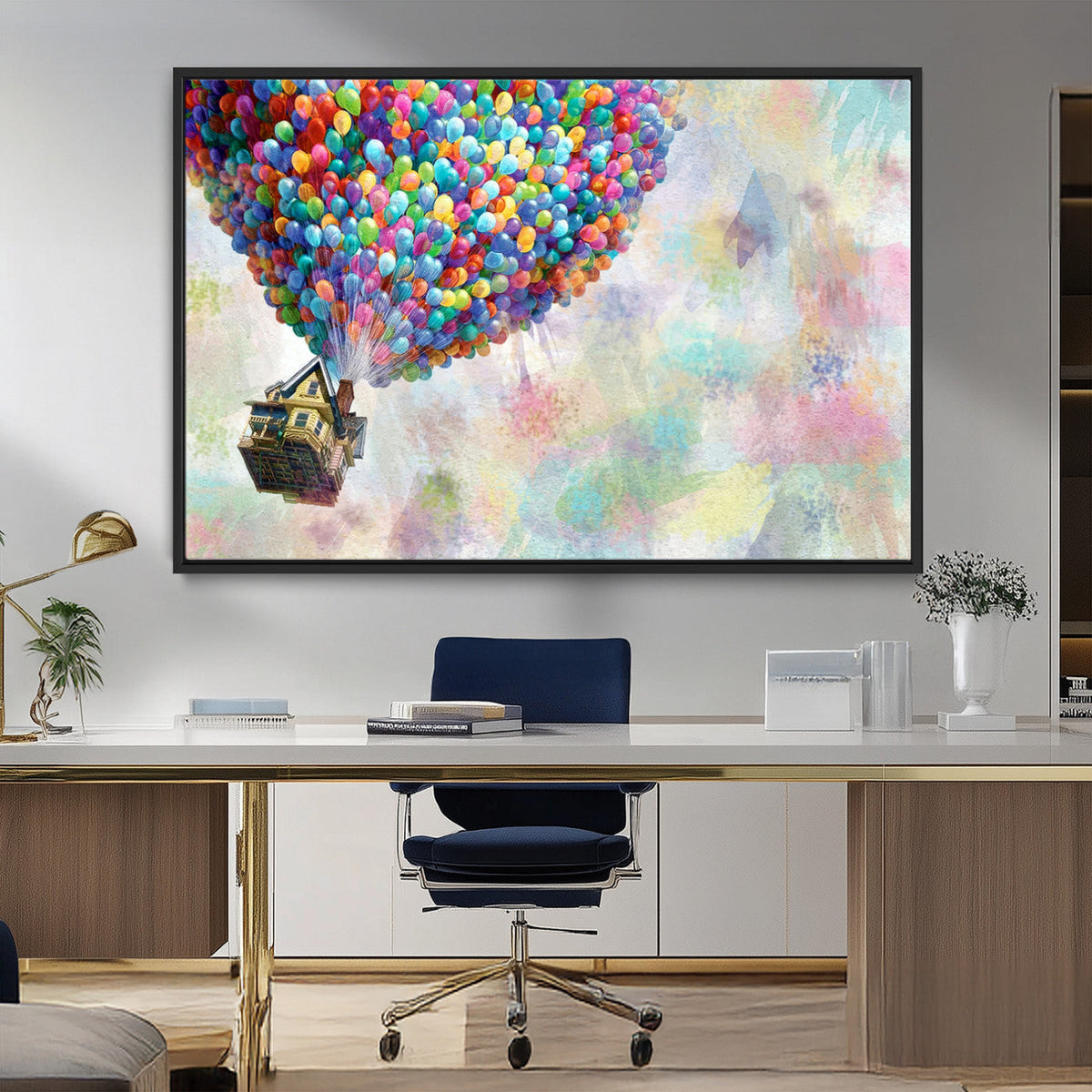 Up Pixar Poster, Look Up Pixar Wall Art, Up Pixar Canvas,