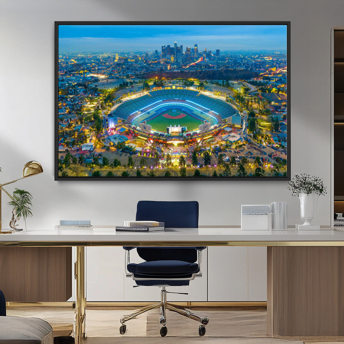 Los Angeles Dodgers Wall Art Canvas, Dodger Stadium Wall Art