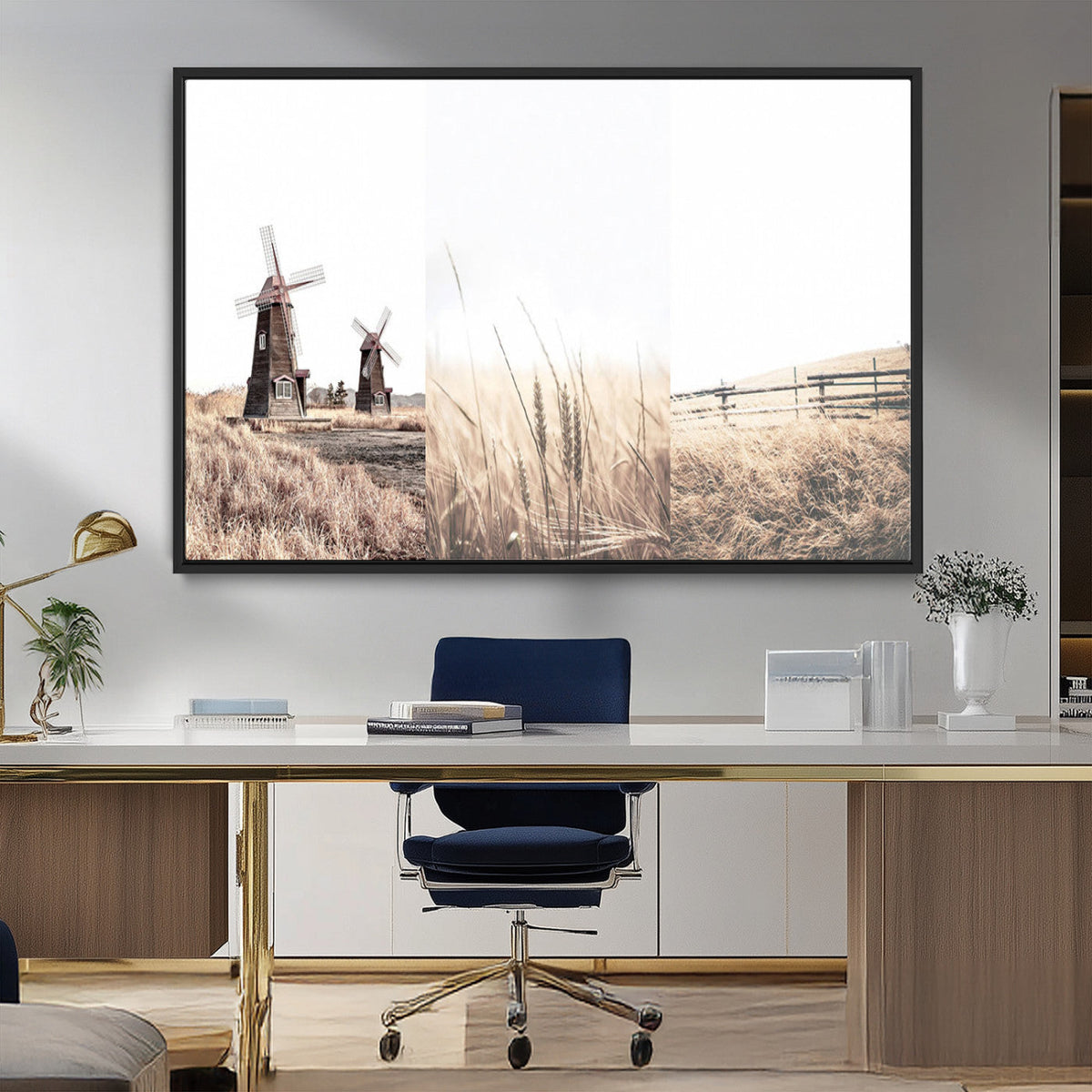 Farm Prints Set, Farmhouse Wall Art Canvas, Country House