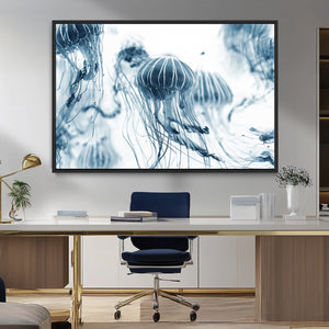 Abstract Jellyfish Canvas Print Wall Art