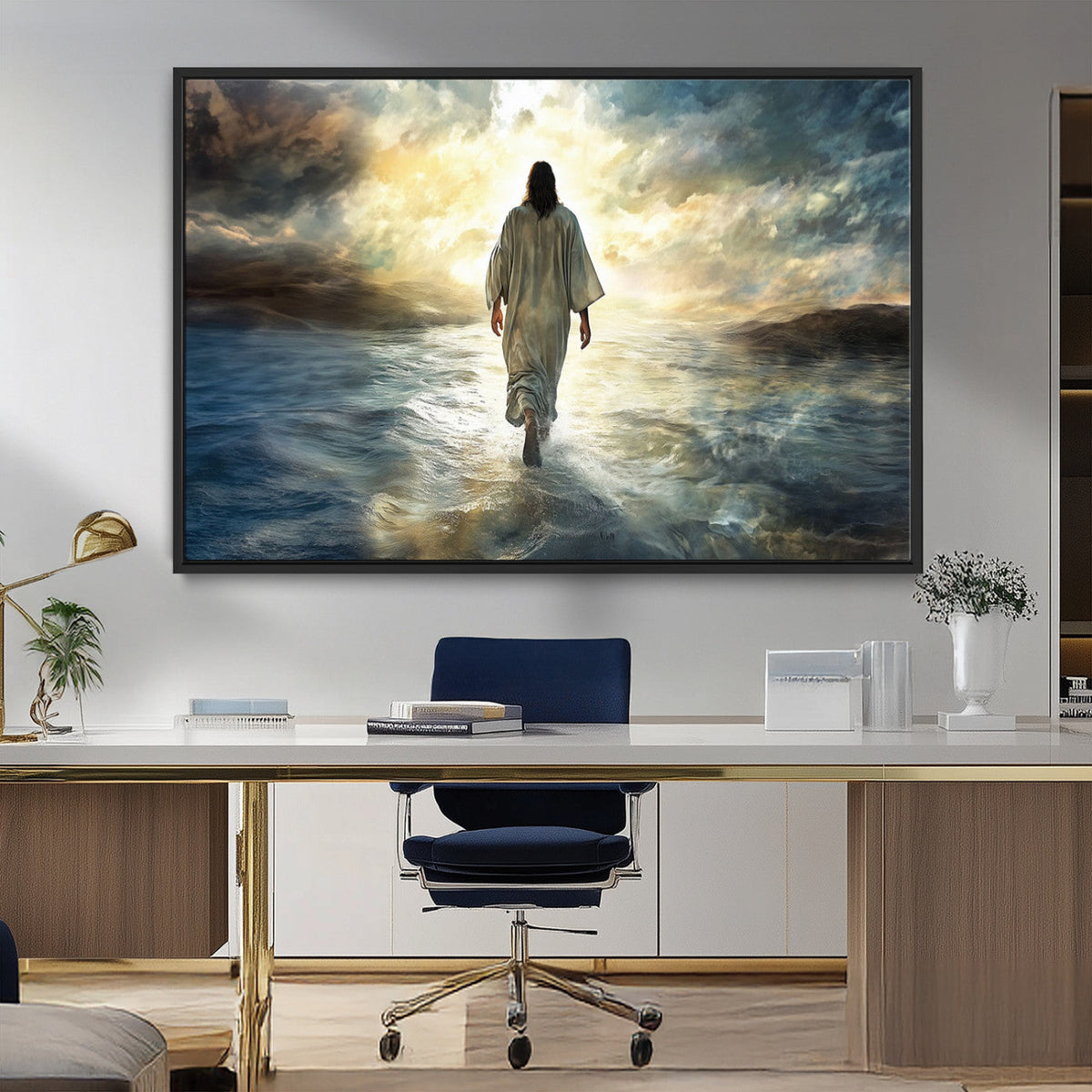 Jesus Walking on Water Wall Art | Canvas Print | Ready to