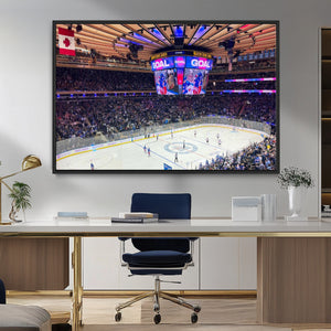 Madison New York Rangers Hockey Stadium Wall Art Canvas