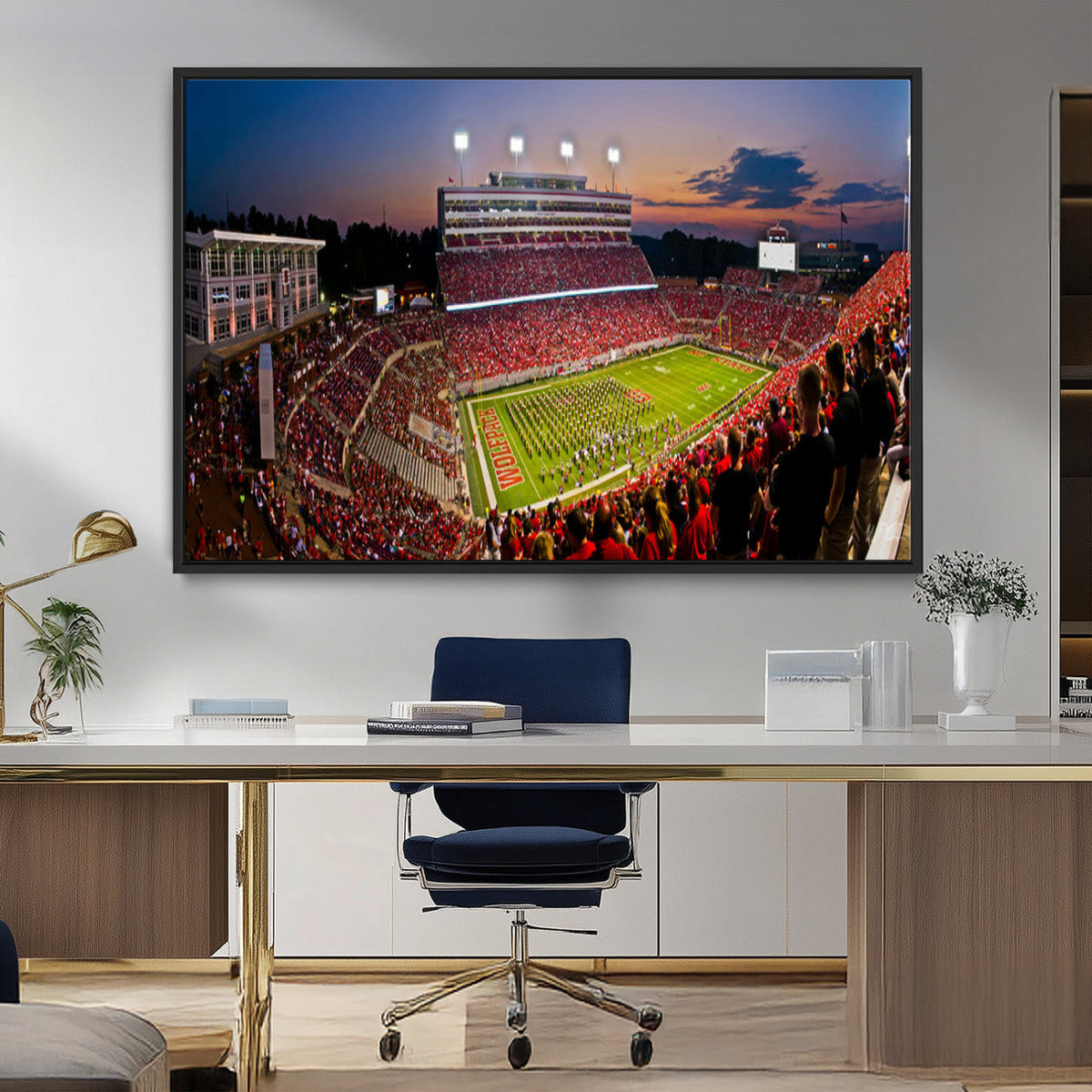 NC State Wolfpack Football Team Print - Raleigh