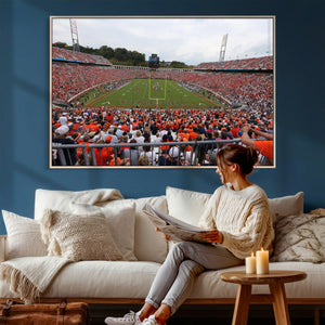 Virginia Cavaliers Football Team Print - Charlottesville Scott Stadium Print Wall Art Canvas