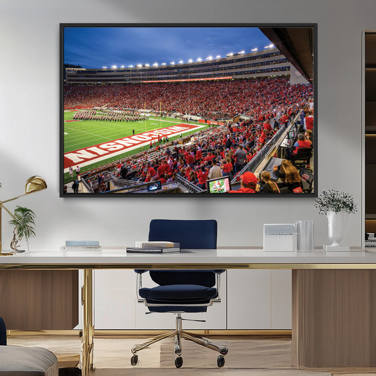 Wisconsin Badgers Football Team Print - Madison Camp Randall
