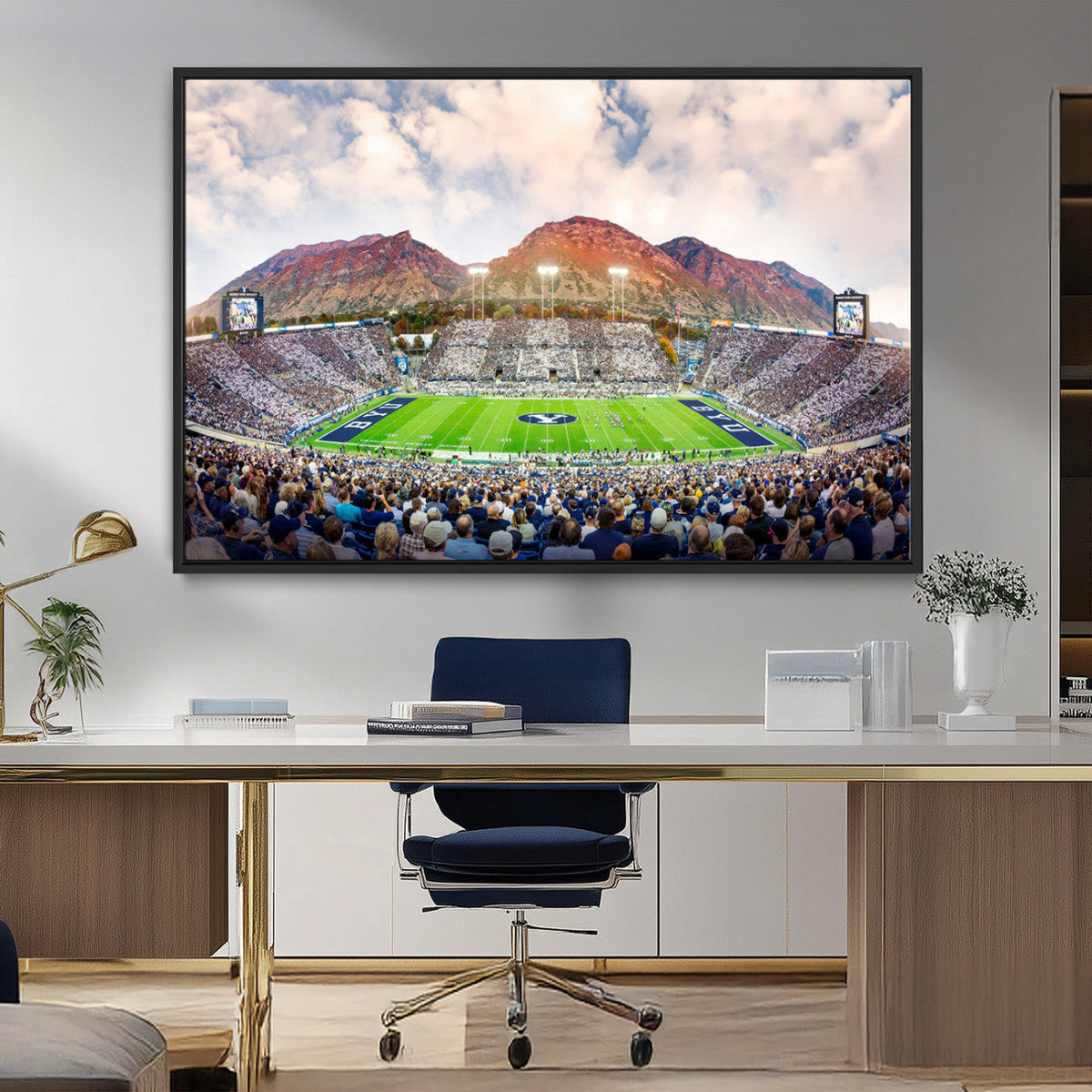 Brigham Young University Cougars Football Team Print - Provo