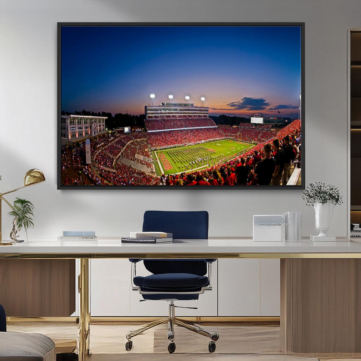 Wolfpack Football Team Wall Art Print - Raleigh