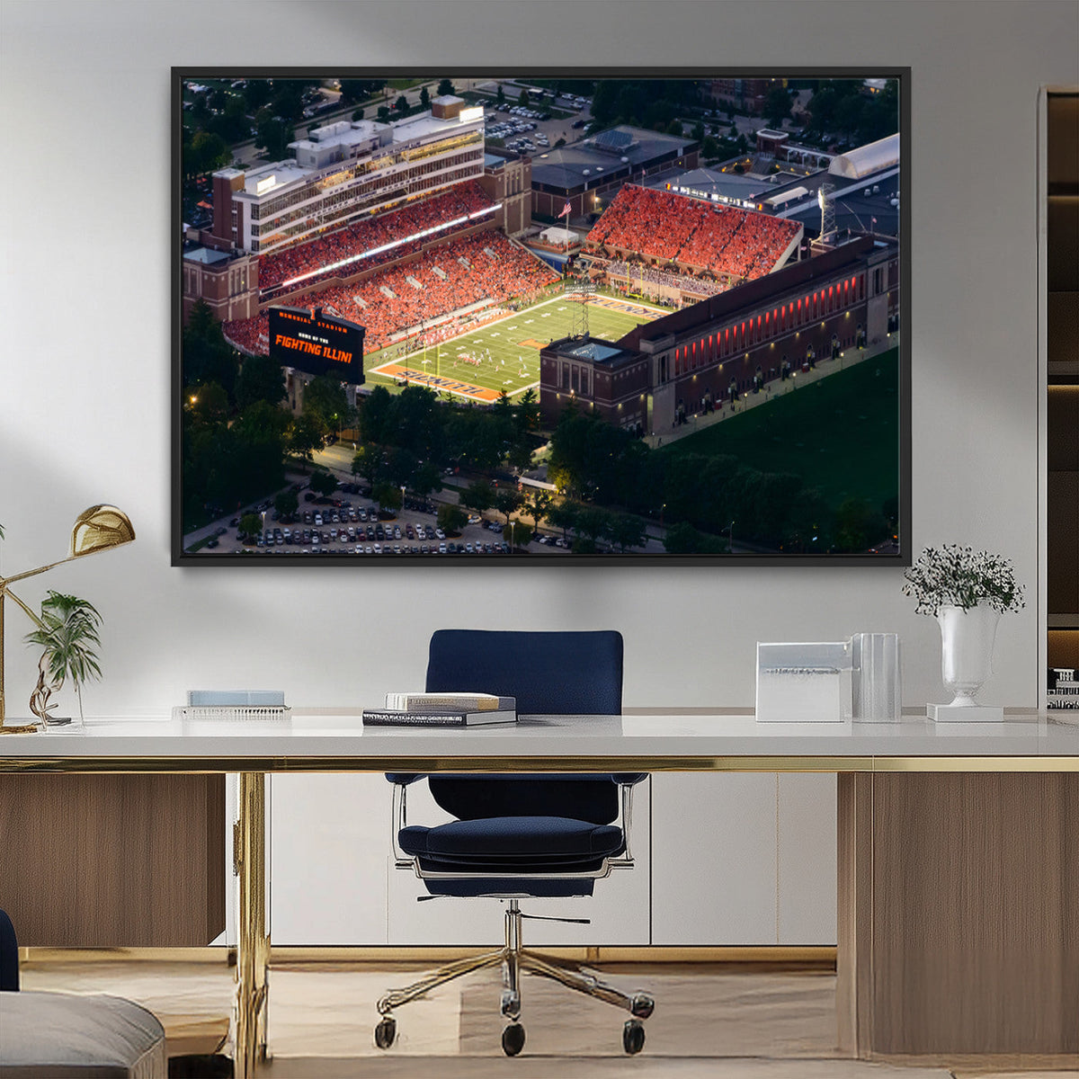 University of Illinois Fighting Illini Football Team Print -