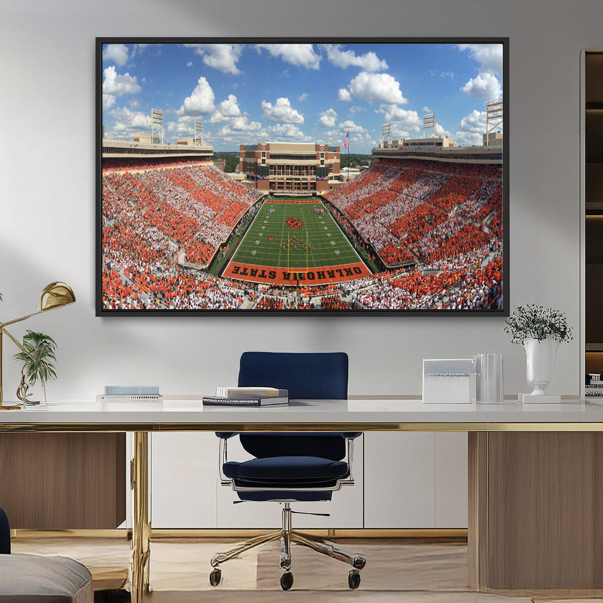 Oklahoma State Cowboys Football Team Print - Stillwater