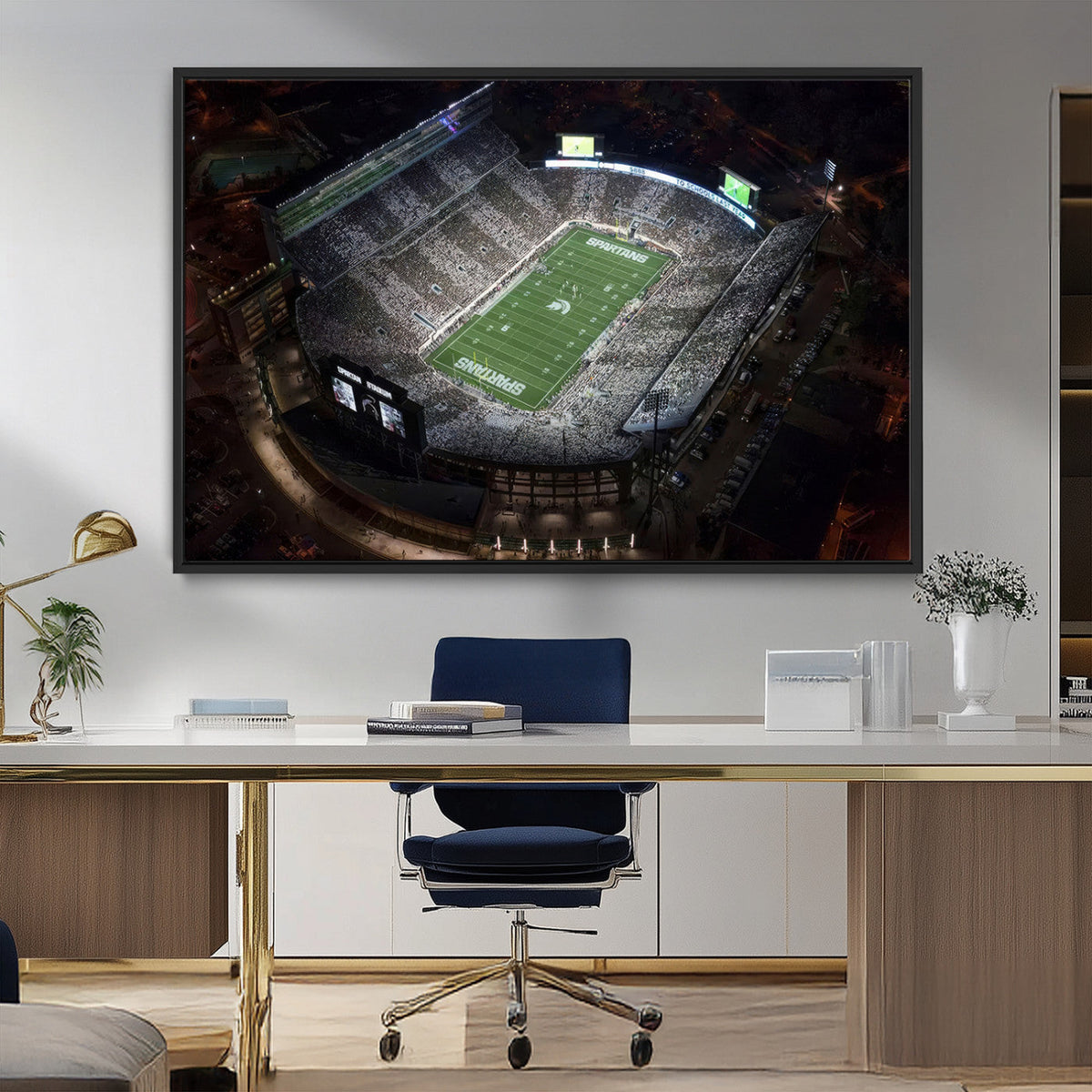 Michigan State Spartans Football Team Print - East Lansing