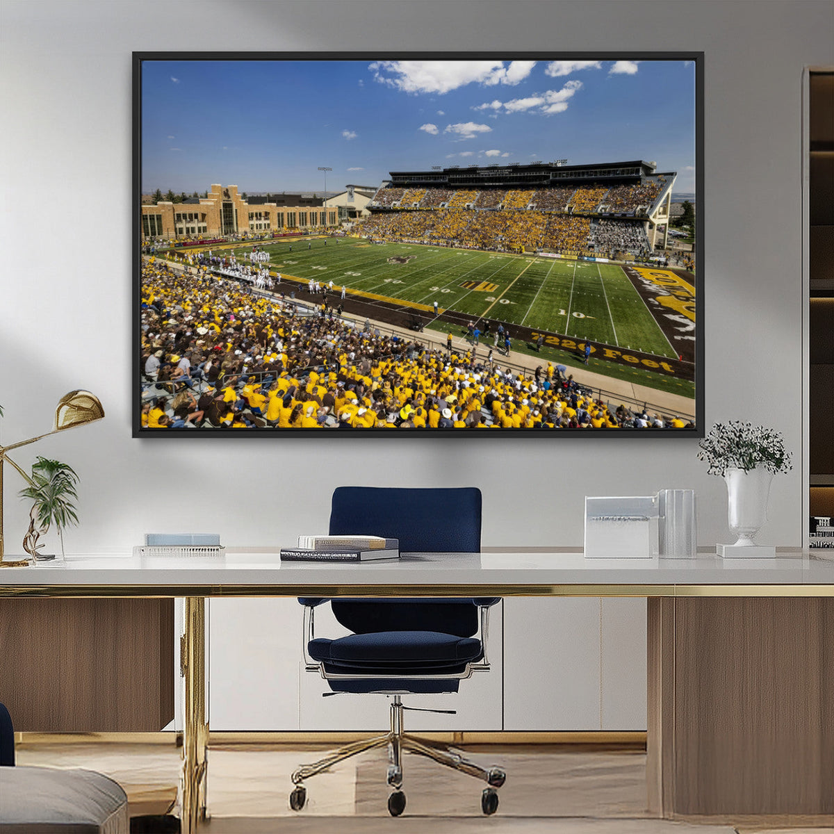 University of Wyoming Cowboys Football Team Print - Laramie