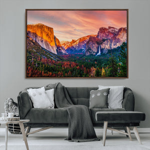 Yosemite Nal Park Wall Art Landscape Canvas Print El Capitan