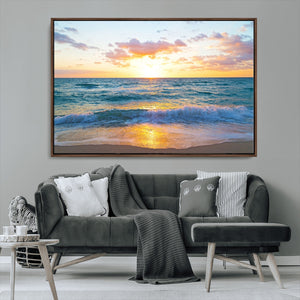 Coastal Wall Art - Vintage World Map Canvas Print with