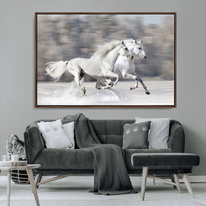 The White Horses Wall Art, Framed White Horses Wall Art