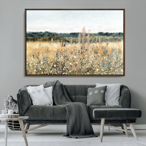 Wildflower Field Wall Art Canvas | Nature-Inspired Landscape