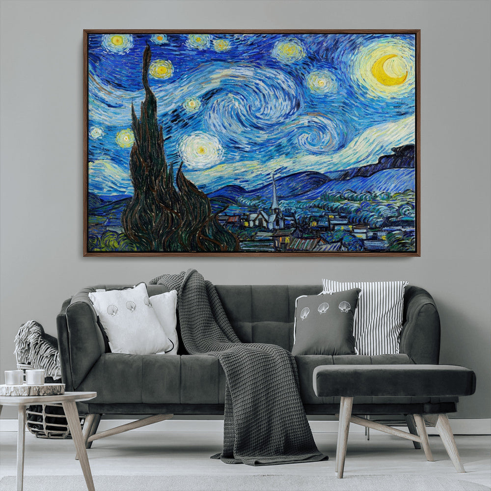 Vincent Van Gogh The Starry Night Abstract Wall Art Canvas