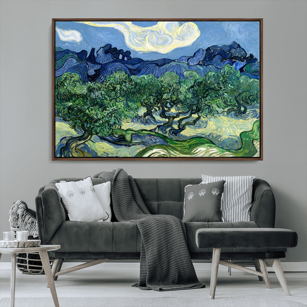 Olive Trees Van Gogh Wall Art Canvas Print