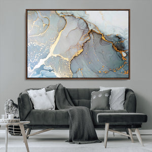 Large Abstract Marble Wall Art Canvas Print for Living Room
