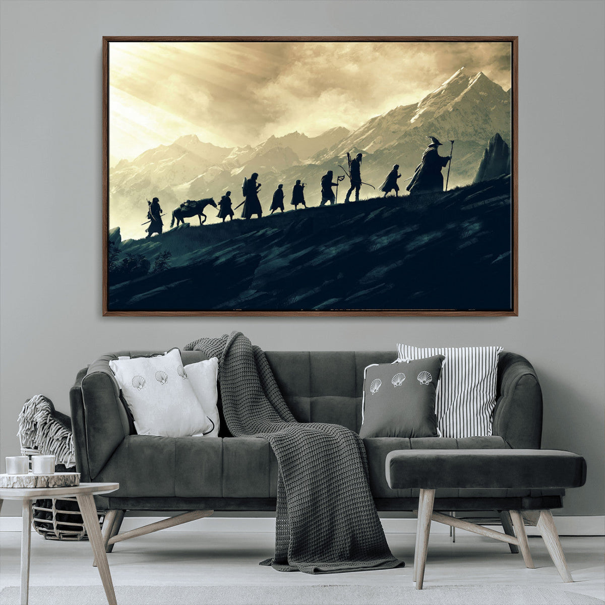 Fellowship Journey Wall Art – Fantasy Adventure Canvas Print