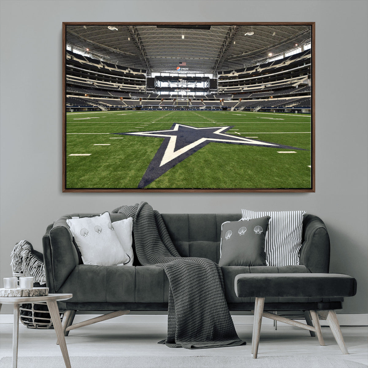 Dallas Cowboys Football Team Print - Arlington AT&T Stadium