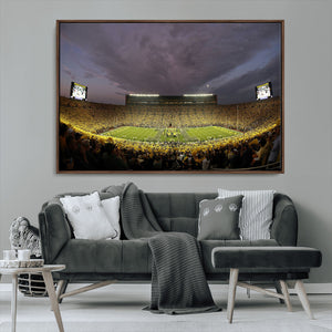 Michigan Wolverines Print - Michigan Stadium Wall Art Canvas