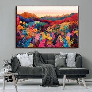 YAYOI KUSAMA Abstract Print - Landscape Canvas Wall Art
