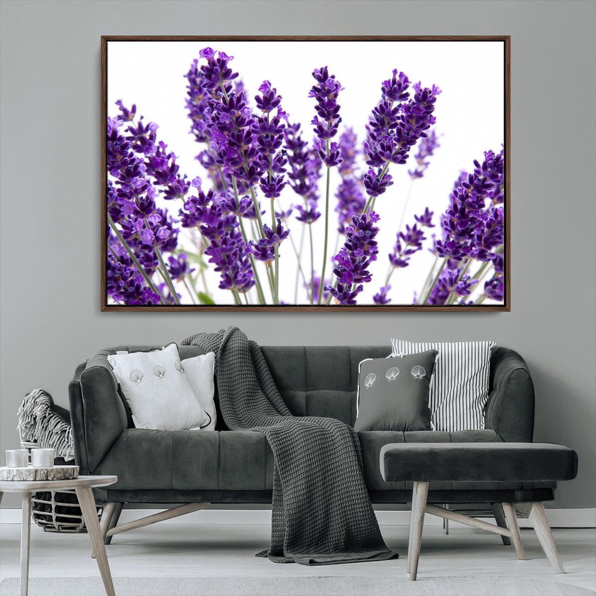 Lavender Flower Wall Art Canvas Print