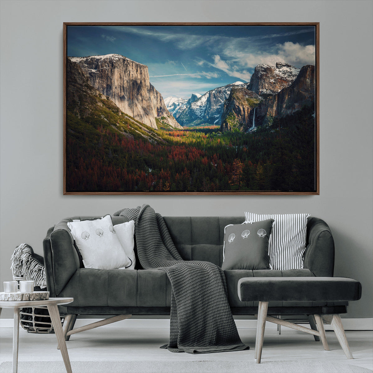 Yosemite National Wall Art Canvas Print – Framed Mountain