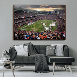 Chicago Bears Soldiers Field Wall Art Canvas Print – Framed