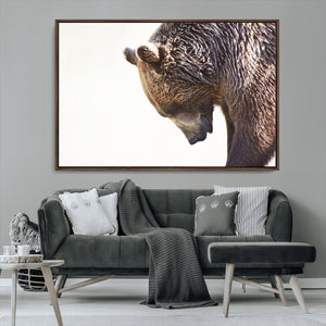 Grizzly Bear Canvas Wall Art Print – Framed Wildlife Nature