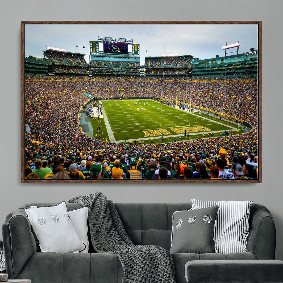 Green Bay Packers Lambeau Field Stadium Wall Art Canvas