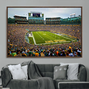 Green Bay Packers Lambeau Field Stadium Wall Art Canvas