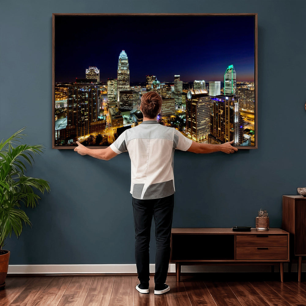 Atlanta Skyline Wall Art Canvas Print – Modern Cityscape
