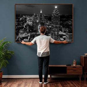 Atlanta Skyline Wall Art Canvas Print, Atlanta Downtown