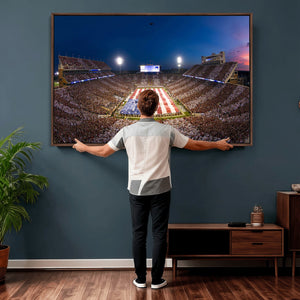 Oklahoma Sooners Memorial Stadium Wall Art Canvas Print,