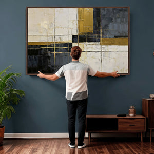 Geometric Abstract Wall Art Canvas Print