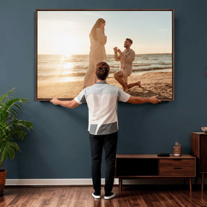 Custom Photo Framed Canvas Wall Art, Personalized Picture Print