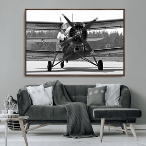 Wall Art Old War Plane Canvas Print