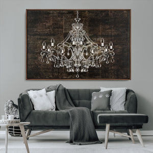Rustic Chandelier Canvas Print