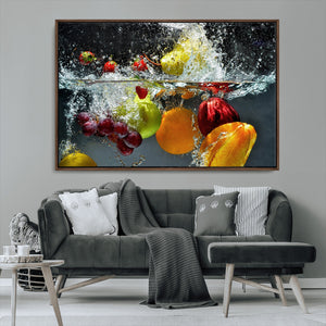 Kithen Vegetables World Wall Art Canvas Print