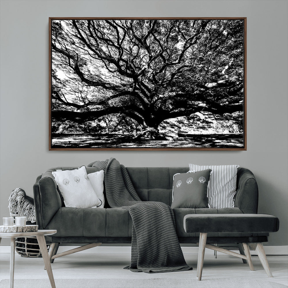 Mighty Angel Oak Wall Art | Angel Oak Tree Art Print