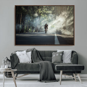 Cycling Road Bike in the Morning, Cycling Road Bike Canvas