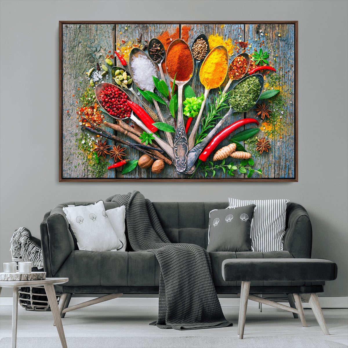 Spoonful of Spices Cooking Wall Art Canvas Print - Vibrant