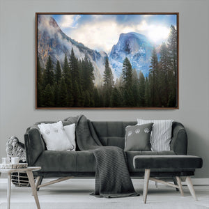 Half Dome Yosemite Calinia Wall Art Canvas Print El Capitan