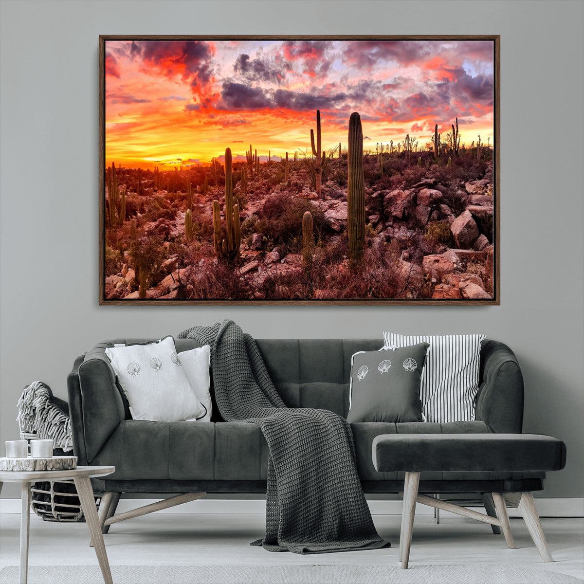 Arizona Desert Print, Western Cowboy Wall Art Print
