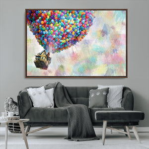 Up Pixar Poster, Look Up Pixar Wall Art, Up Pixar Canvas,