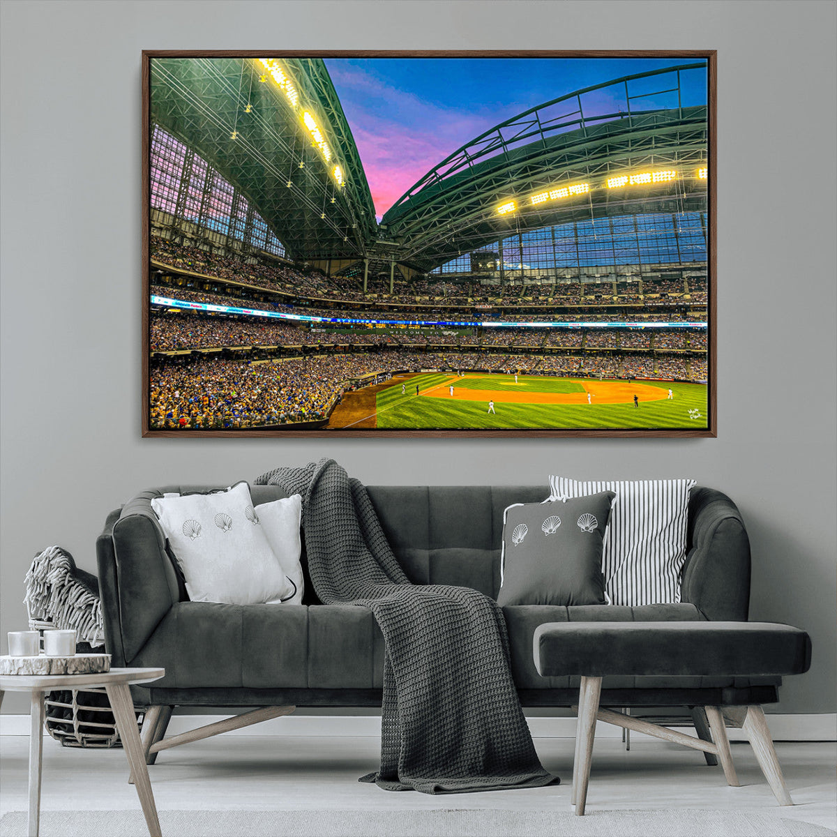 Milwaukee Brewers Baseball Team Print Canvas- American