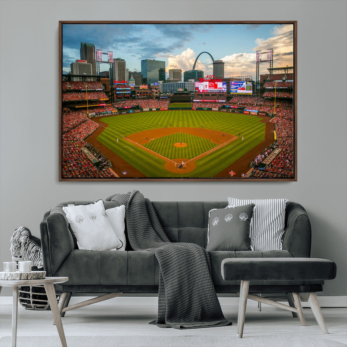 St. Louis Cardinals Baseball Team Print - Busch Stadium Wall