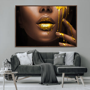 African American Art Black Woman Canvas Print, African Wall